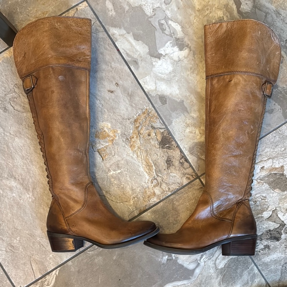 Vince Camuto Brown Over the Knee Boots - Picture 4 of 12